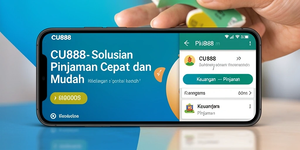 Antarmuka aplikasi CU888 yang user-friendly untuk pengajuan pinjaman.