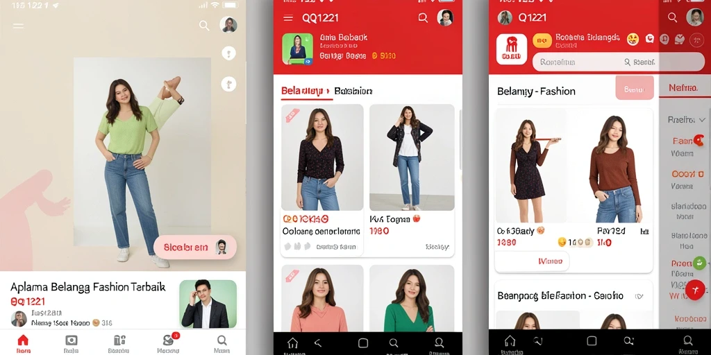 Tampilan antarmuka aplikasi QQ1221 yang menarik dan mudah digunakan.