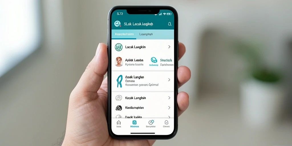 Antarmuka SL72 menunjukkan langkah sehari-hari dengan grafik yang menarik.