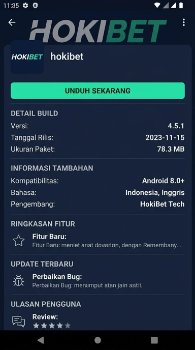 Unduh dan Instal APK Hokibet untuk Pengguna Android